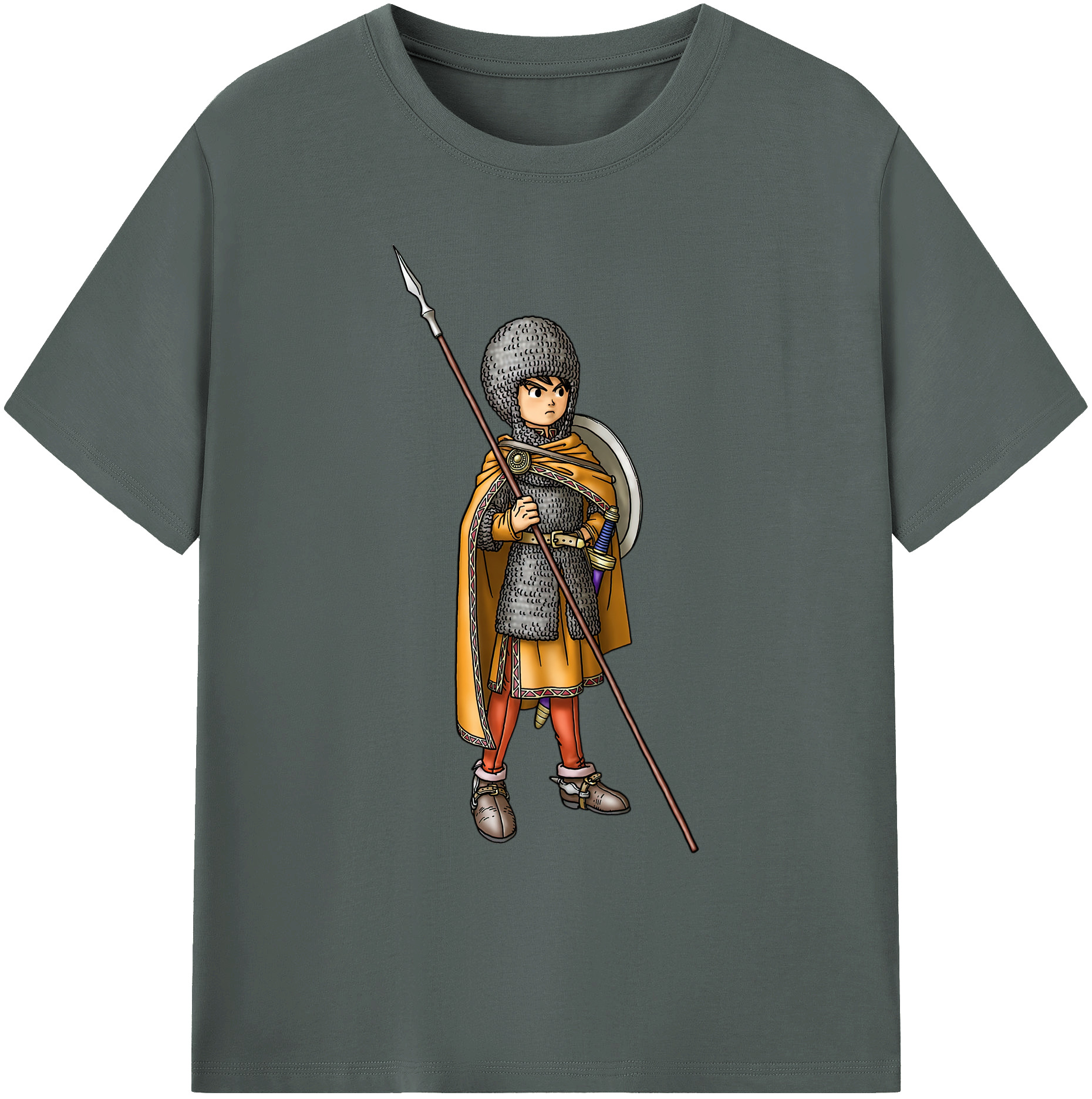 （画像用） ドラゴンクエスト Doragon Kuesuto Dragon Quest 綿100％ メンズ半袖Tシャツ｜肌触りやわらか＆通気性